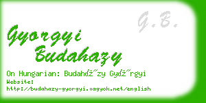 gyorgyi budahazy business card